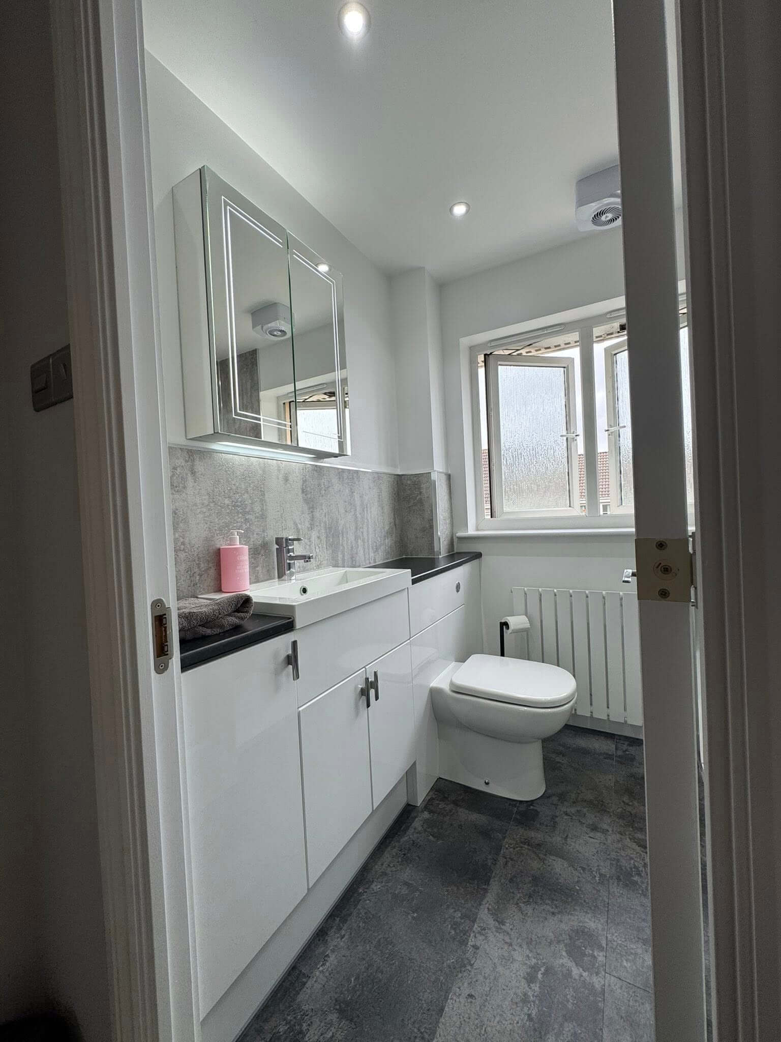 Radiator installation in Aberdeen home